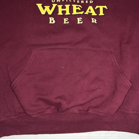 Vintage Sierra Nevada Wheat Beer Hoodie Sweatshirt Men’s Large Burgundy - Picture 5 of 6